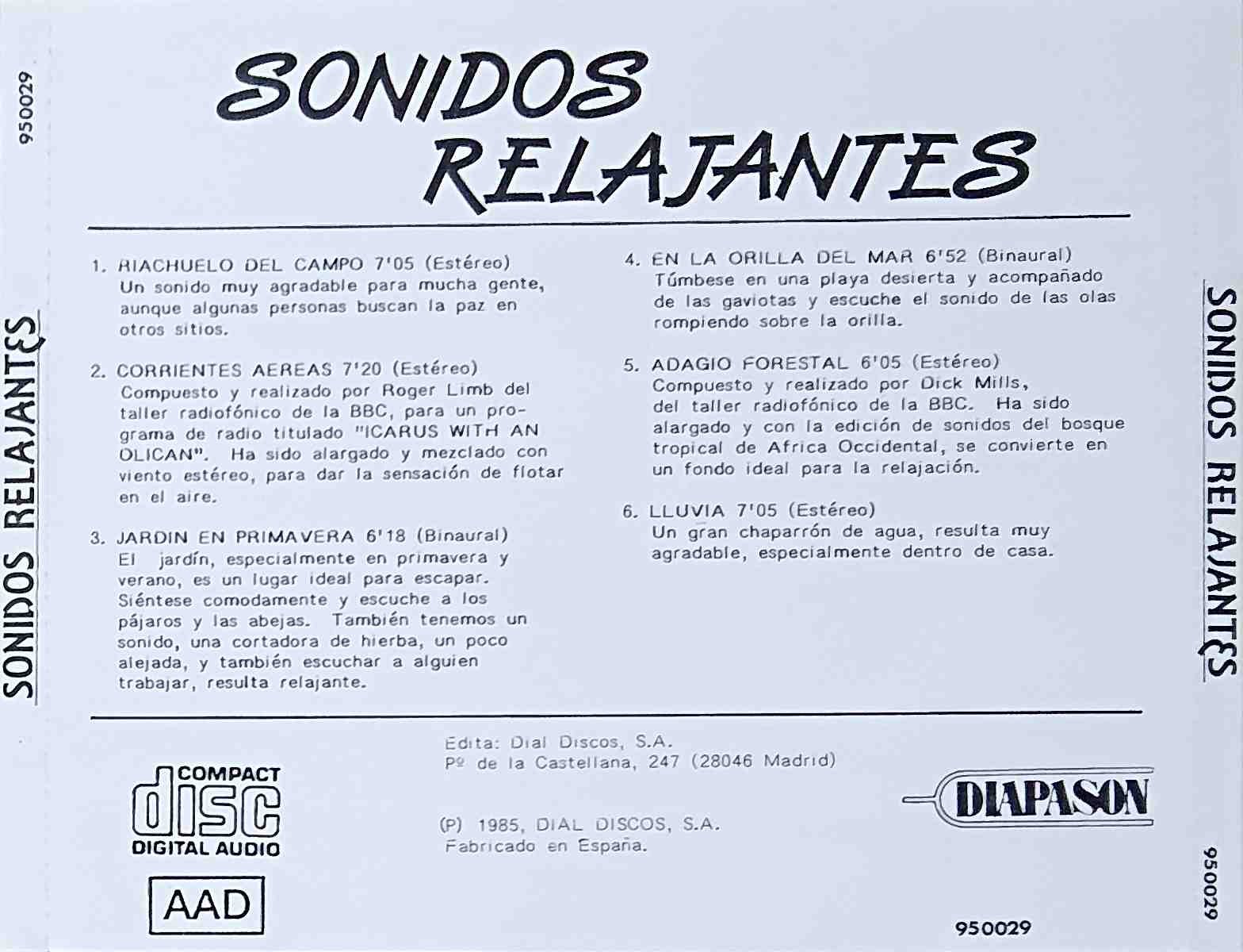Back cover of 95 0029